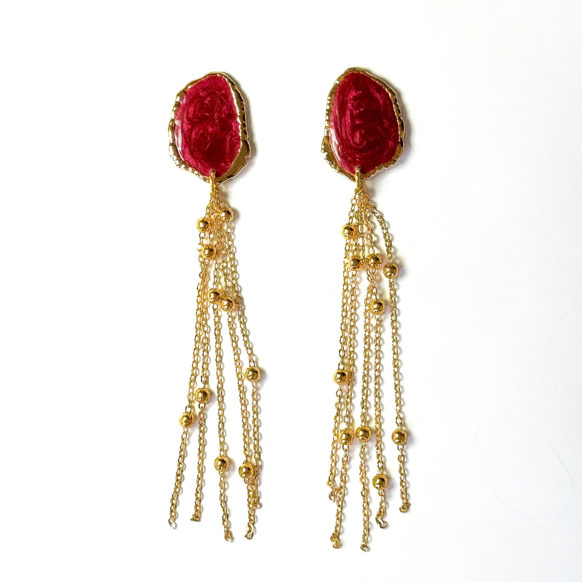 Pendientes Red Rain